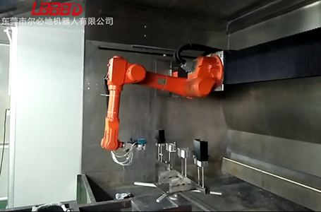 爾必地龍門式噴涂機(jī)器人客戶現(xiàn)場視頻