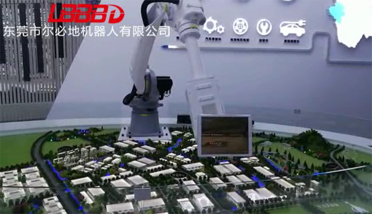 房地產(chǎn)樓房展廳機(jī)器人自動(dòng)展示案例